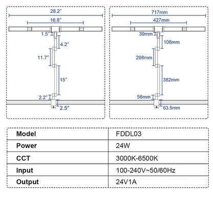 Multi Folding Touch LED Desktop Lamp