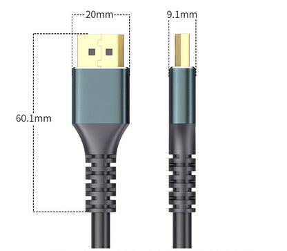 DP to DP 8k 60hz 1.5m Display Cable