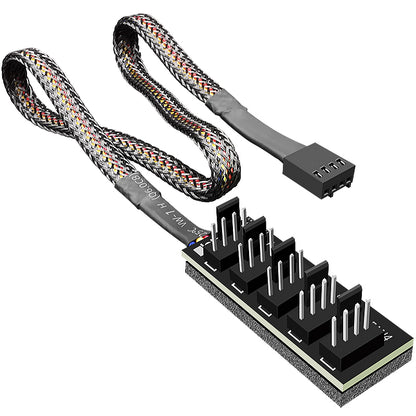 Desktop Computer Case Fan controller Hub 4 Pin